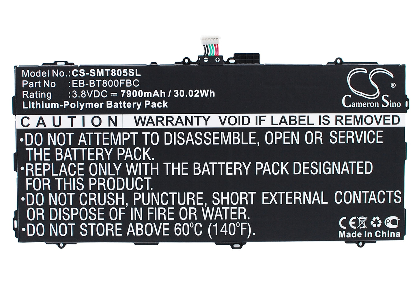 Battery for Samsung Galaxy Tab S 10.5 LTE,SM-T805Y,T807,T807A,T807P,SM-T800,SM-T801,T805,T805C,EB-BT800FBE EB-BT800FBC