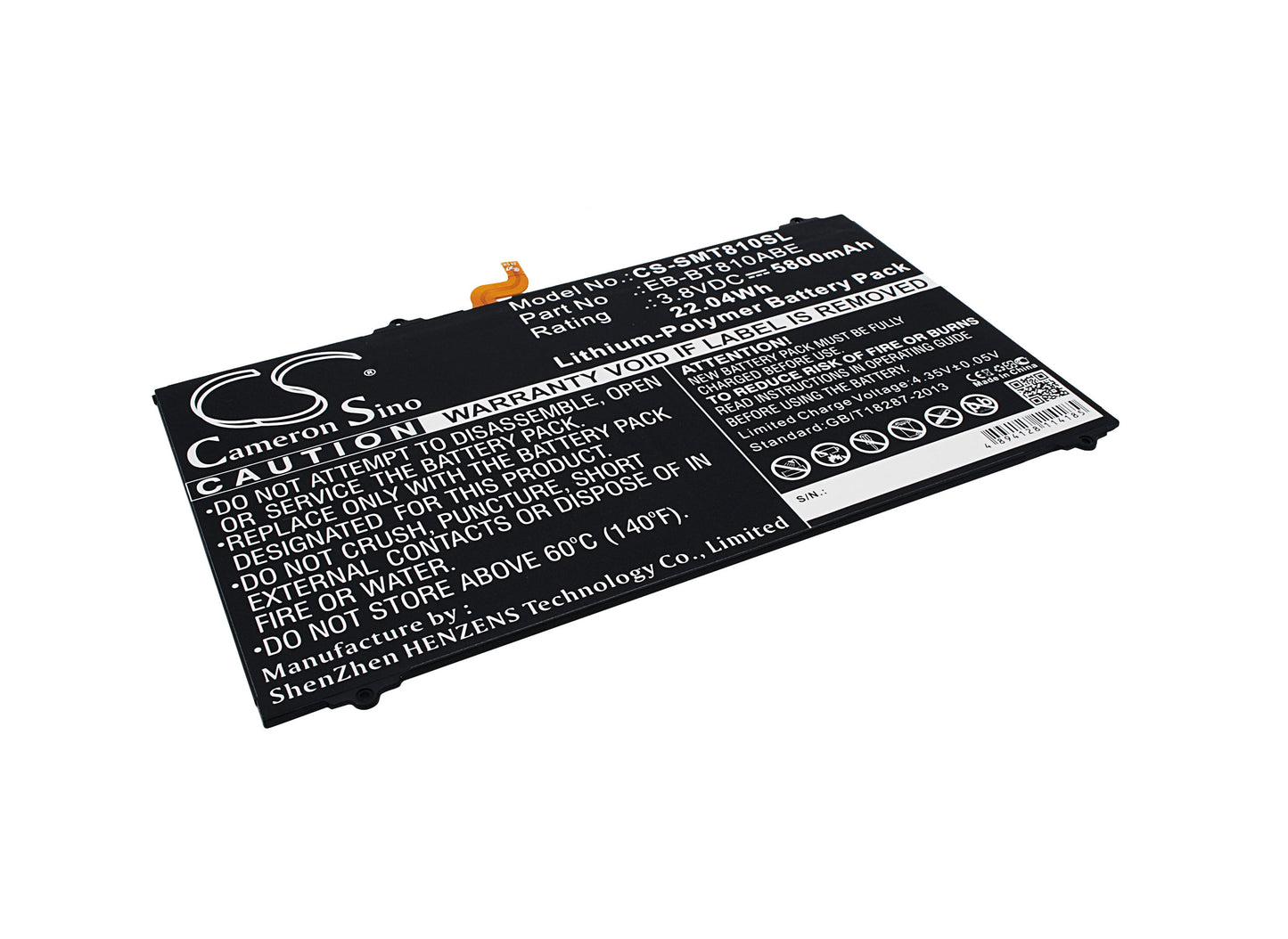 Replacement Battery for Samsung Galaxy Tab S2 9.7" SM-T810 T813 T815 T815Y T815N T818 T818T T819 SM-T819Y EB-BT810ABA
