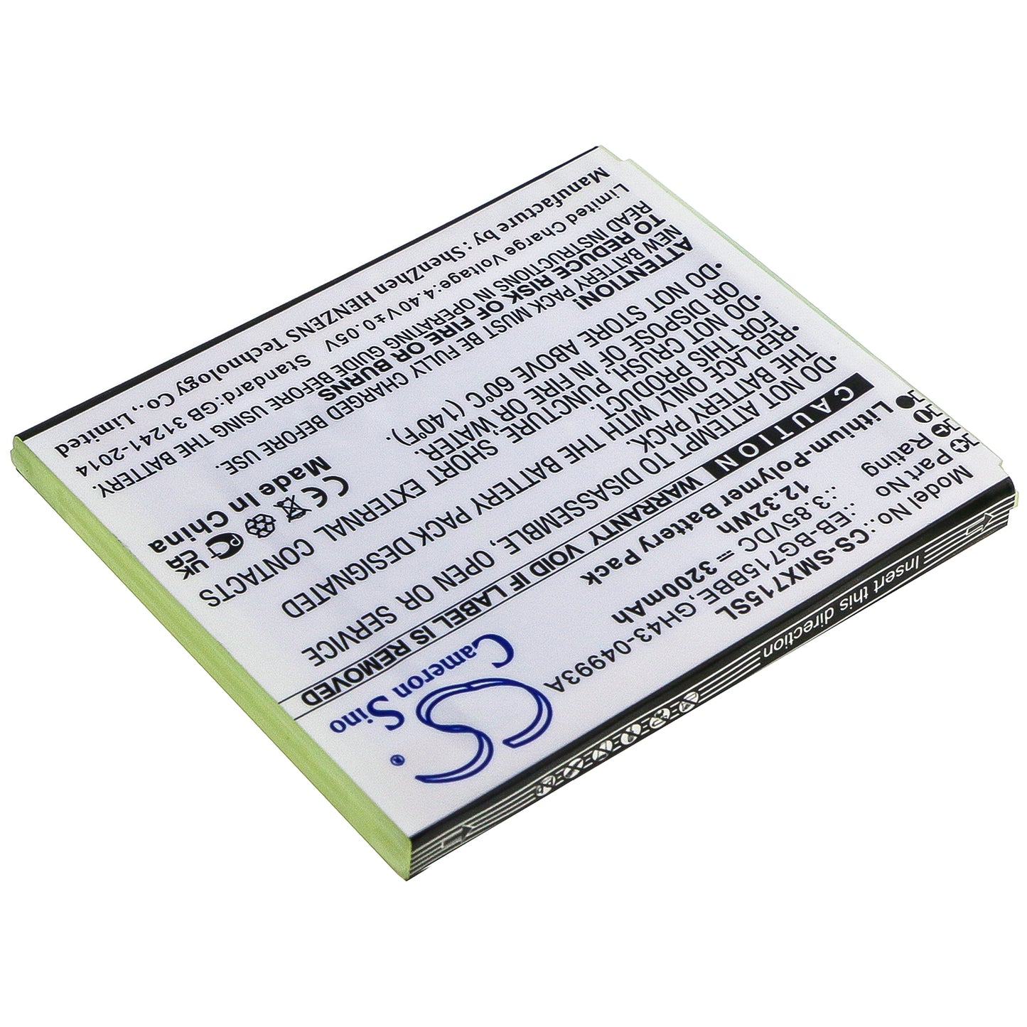 Replacement EB-BG715BBE Battery for Samsung Galaxy Xcover Pro SM-G715 SM-G715W SM-G715U SM-G715U1 SM-G715F SM-G715FN SM-G715FN-DS