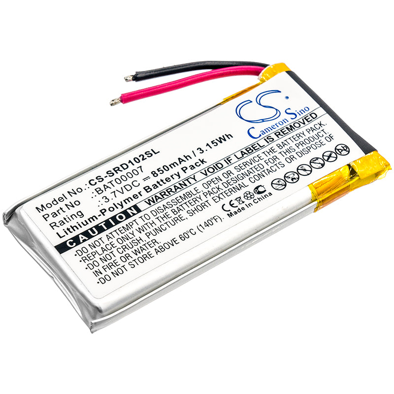 Replacement Battery for Cardo Scala Rider Packtalk Motorcycle Duo Headset SRPT0102, Part BAT00007