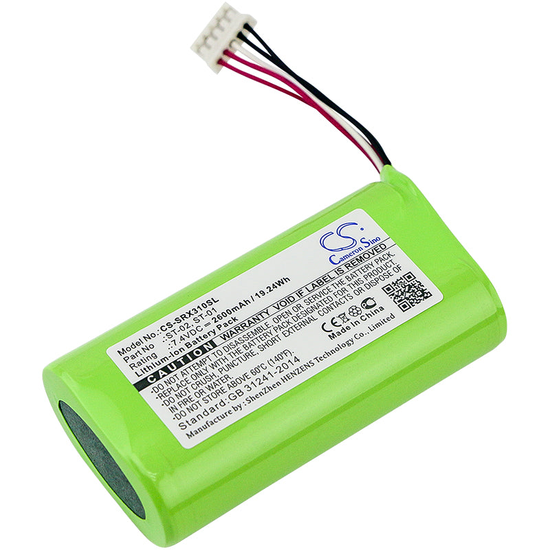 Replacement ST-01 ST-02 Battery For Sony Bluetooth Speaker SRS-X3 SRS-XB2