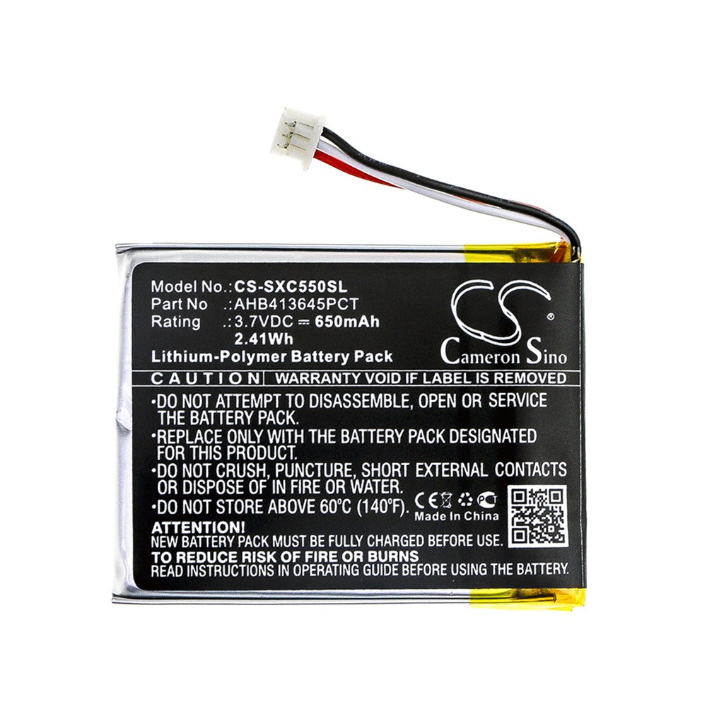 Replacement Battery for Sennheiser PXC550 Wireless Headphone, Part AHB413645PCT