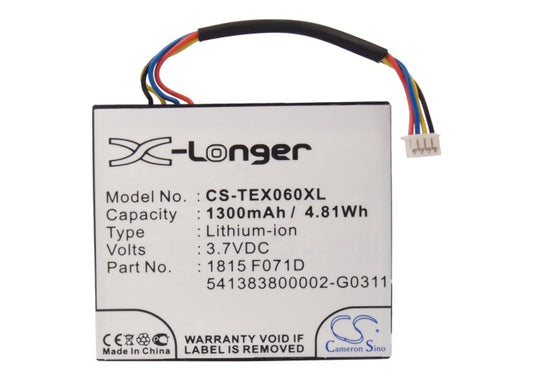 Battery for Texas Instruments TI-Nspire CAS, CX, CX CAS/TI 84 Plus C SE,CAS Touchpad,N2/AC/2L1/A,3.7L1060SP,1815 F071D,3.7L1230SP,541383800002-G0311