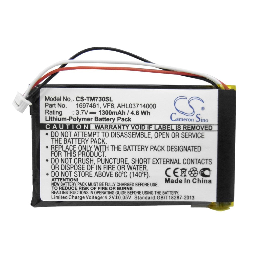 Replacement VF8 Battery for TomTom Go 530 630 630T 720 730 730T 740 930 930T 940 SatNav GPS Navigation