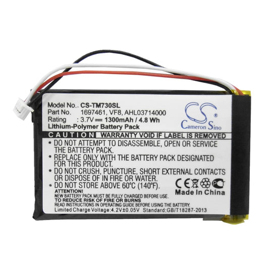 Replacement VF8 Battery for TomTom Go 530 630 630T 720 730 730T 740 930 930T 940 SatNav GPS Navigation