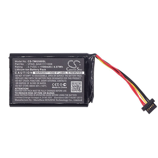 Replacement Battery for TomTom GPS 4FL50 4FL60 Go 5000 5100 6000 6100 6200 Pro 5250 Pro Truck 5250 AHA11111008 VFAD VF6P