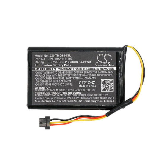 Replacement Battery for TomTom Go 600 610 4FA60 P6 AHA1111107 GPS Navigation