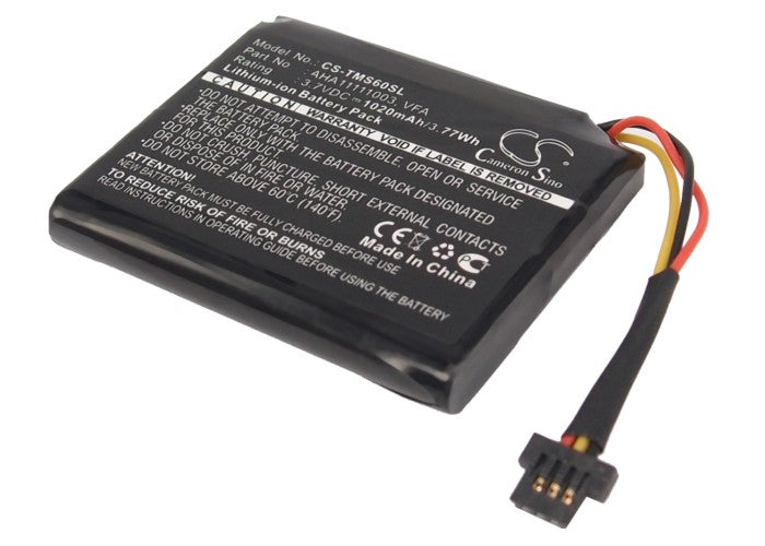 Replacement Battery for TomTom Start 52 60 4EN62 Via1605 Via 52 4AP54 AT5 VFA VF6F AHA11111003 GPS Navigation