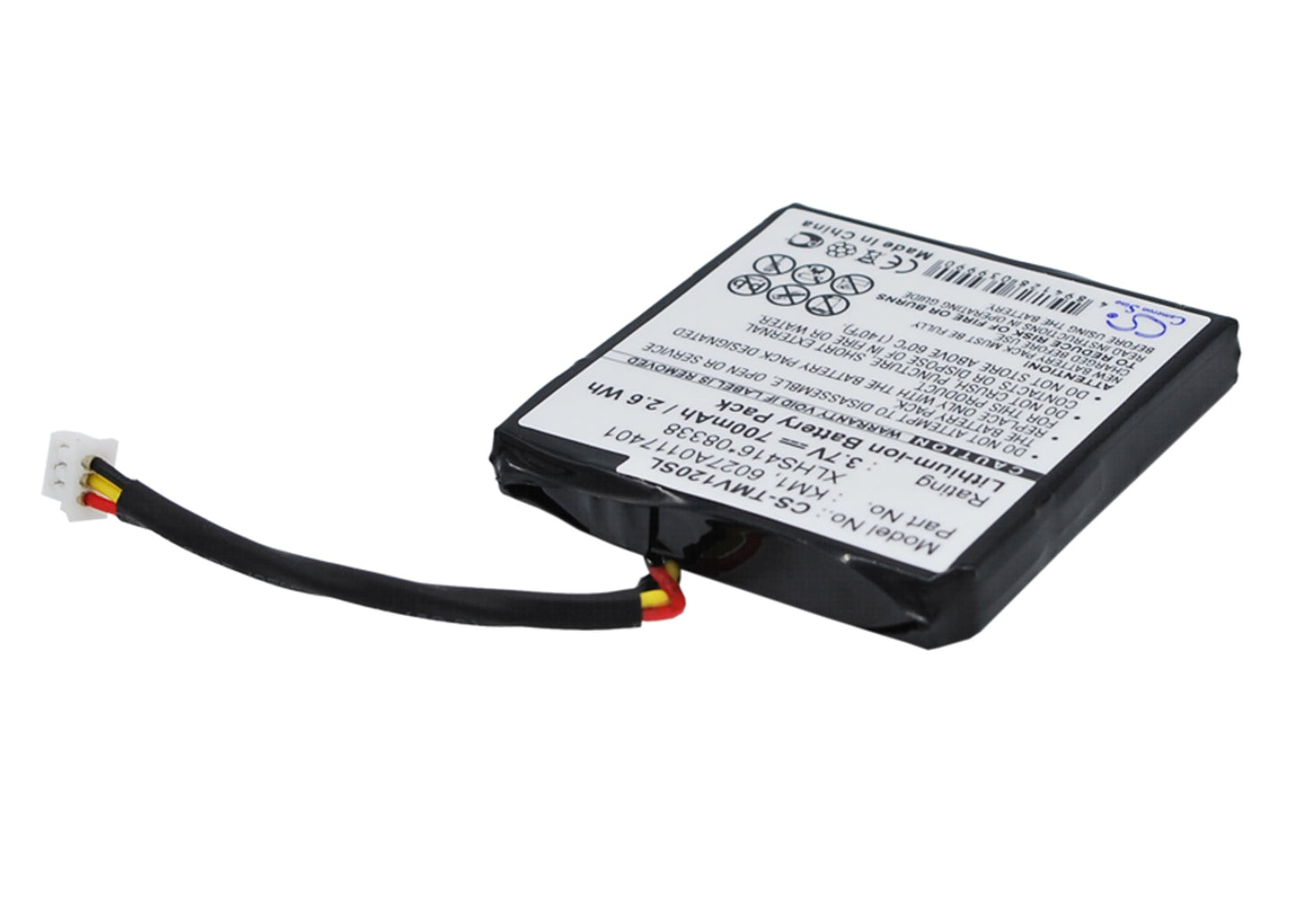 Replacement KM1 Battery for TomTom 4EH44,Start 20,Via 120,Via 125,Via Live 120,Via Live 125,Via Live Euro,Via Live Regional GPS Navigation