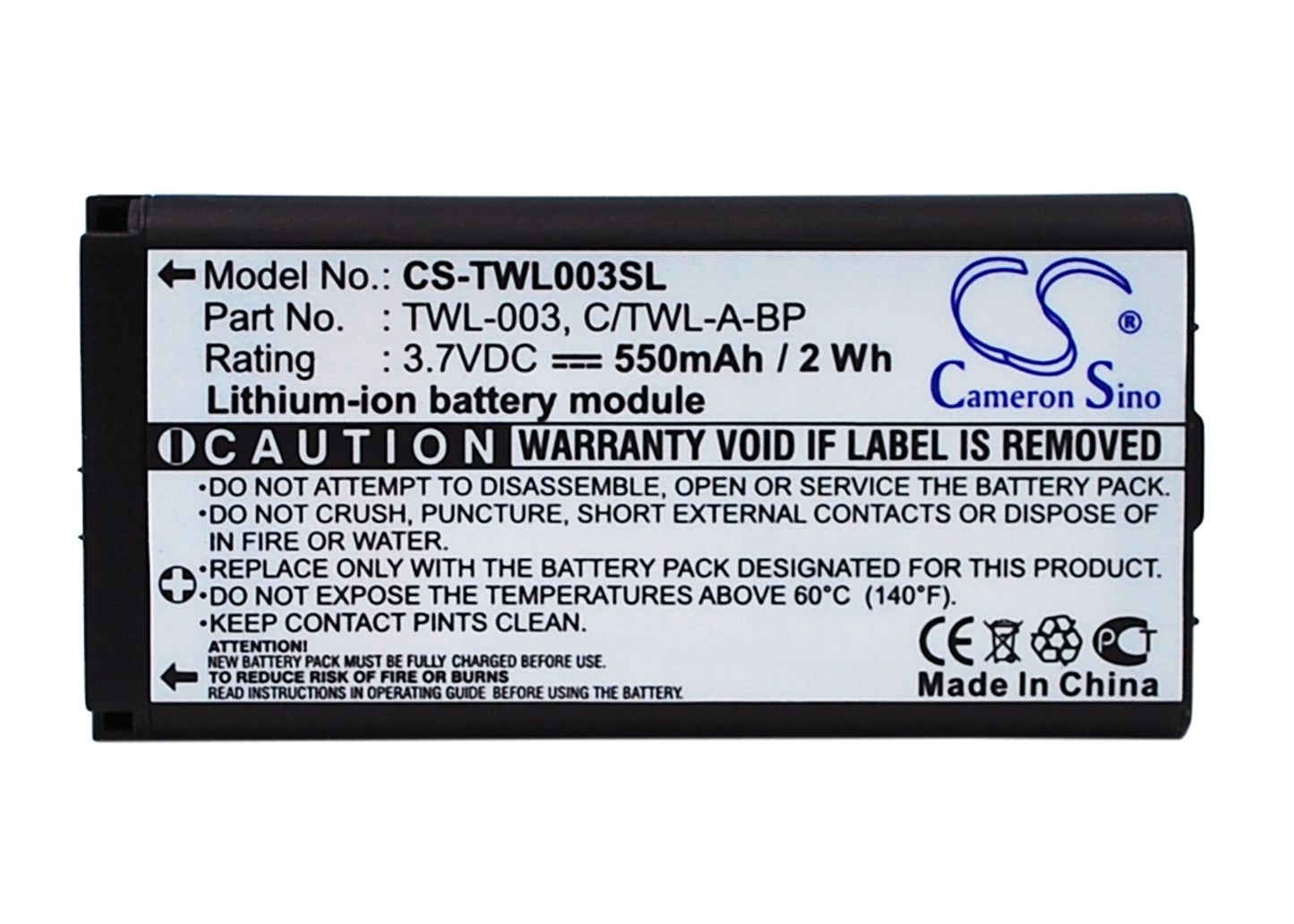 Replacement TWL-003 C/TWL-A-BP Battery for Nintendo DSi NDSi Console