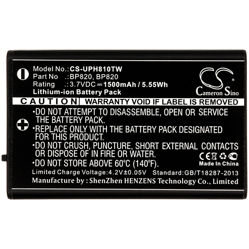 Rechargeable BP820 BP-820 Battery for Uniden UH810 UH810S UH820S UHF Handheld Radio