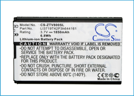 Battery for Telstra ZTE Li3719t42p3h644161 Tough 3-T55,ZTE Telstra Easycall 4G T82,Easycall 4 T403