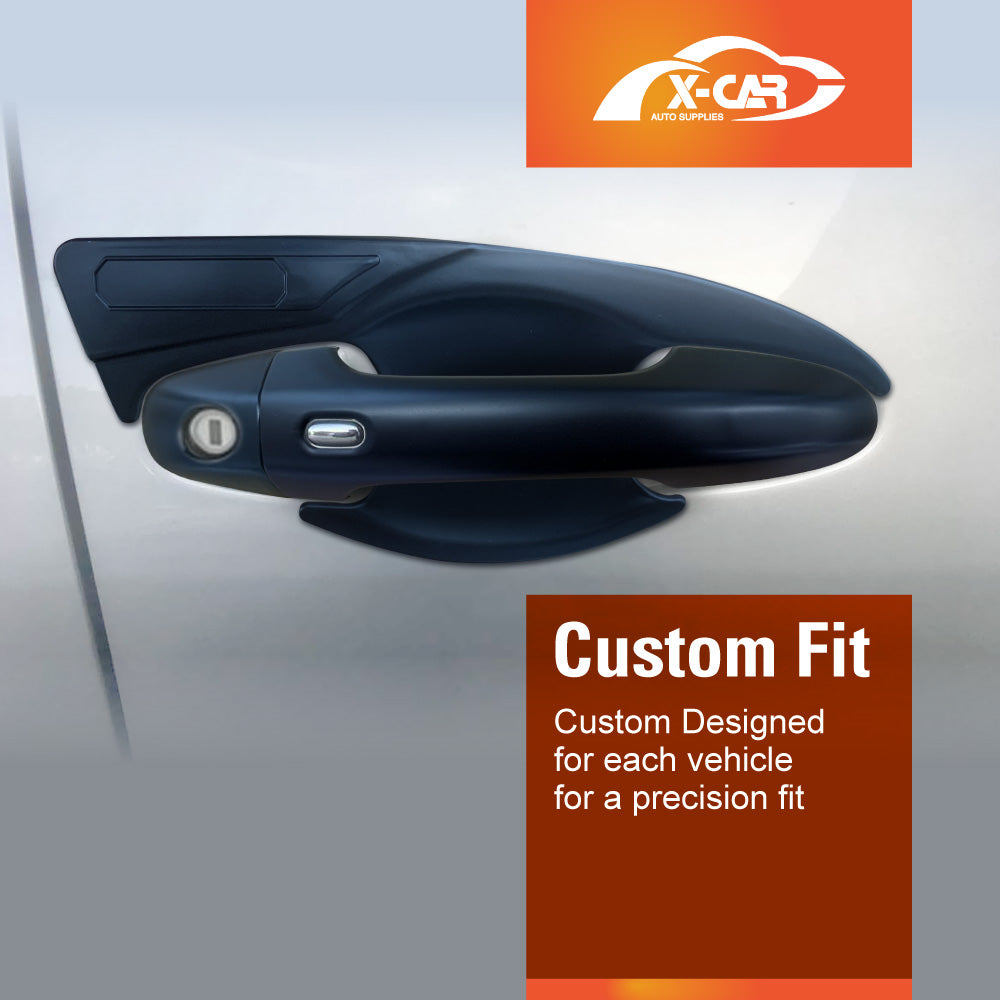 Door Handles Bowl Inserts Cover for Toyota Hilux 2015-2025 Matt Black Protector