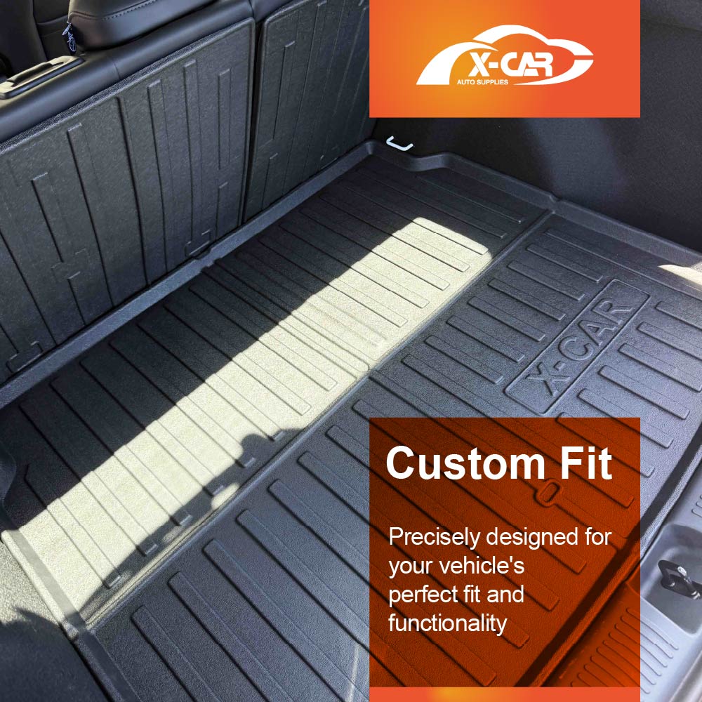 Floor Mats Boot Liner Set for MG ZS 2024-Onwards All Weather Heavy Duty Car Trunk Cargo Kick Back Seat Protector Cover
