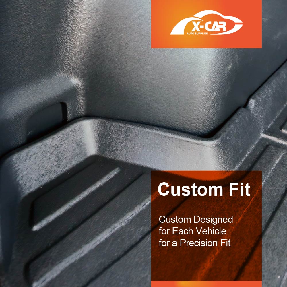 3D Floor Mats Boot Liner Set for Hyundai Tucson TL Series 2015-2021 All Weather Heavy Duty Cargo Car Trunk Luggage Tray