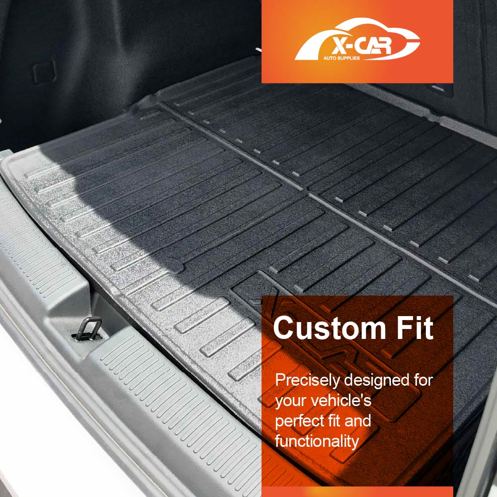 Boot Liners Kick Mats Set for MG MGS5 EV 2025-Onwards All Weather Heavy Duty Cargo Car Trunk Back Seat Protector