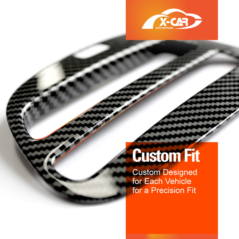 Carbon Fiber Style Center Console Gear Shift Cover Frame Trim Protector for Toyota Yaris/Yaris Cross Hybrid 2020-Onwards