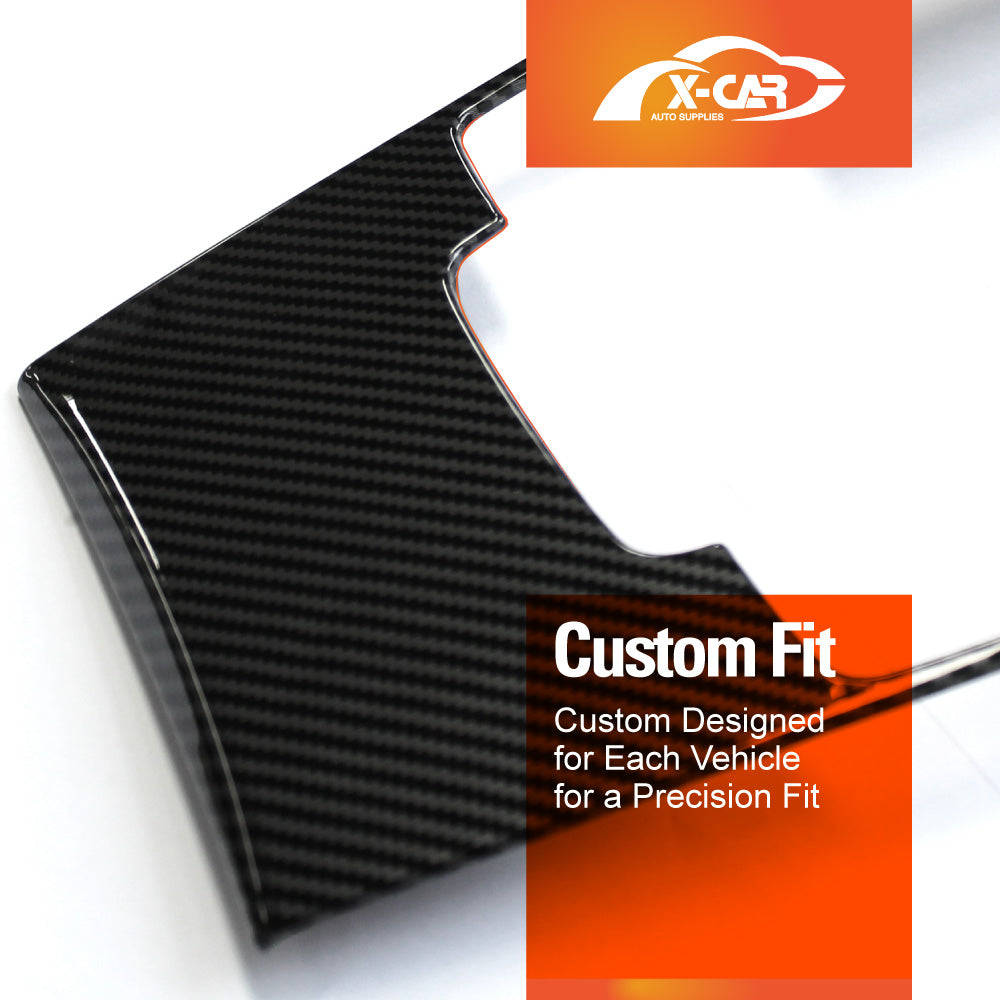 Center Console Gear Shift Cover for Mazda 3 BP 2019-2025 Carbon Fiber Style Frame Trim Protector