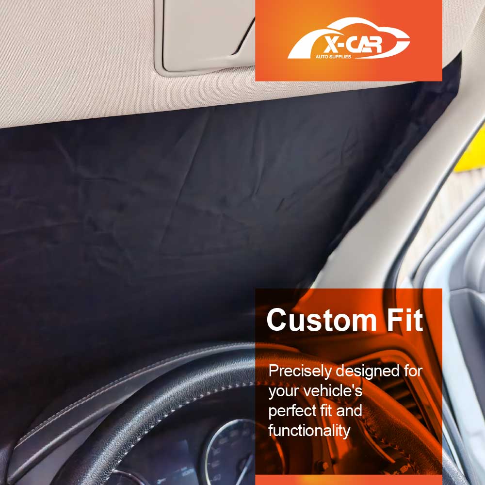 WindScreen Sun Shade for Mitsubishi Outlander 2012-2021 Blocks UV Rays Foldable Custom Wind Screen Sun Visor Protector