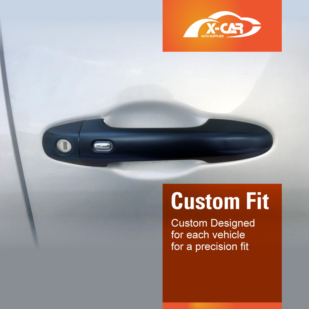 Keyless Smart Door Handles Bowl Inserts Cover for Toyota Hilux 2025-Onwards Matt Black protector