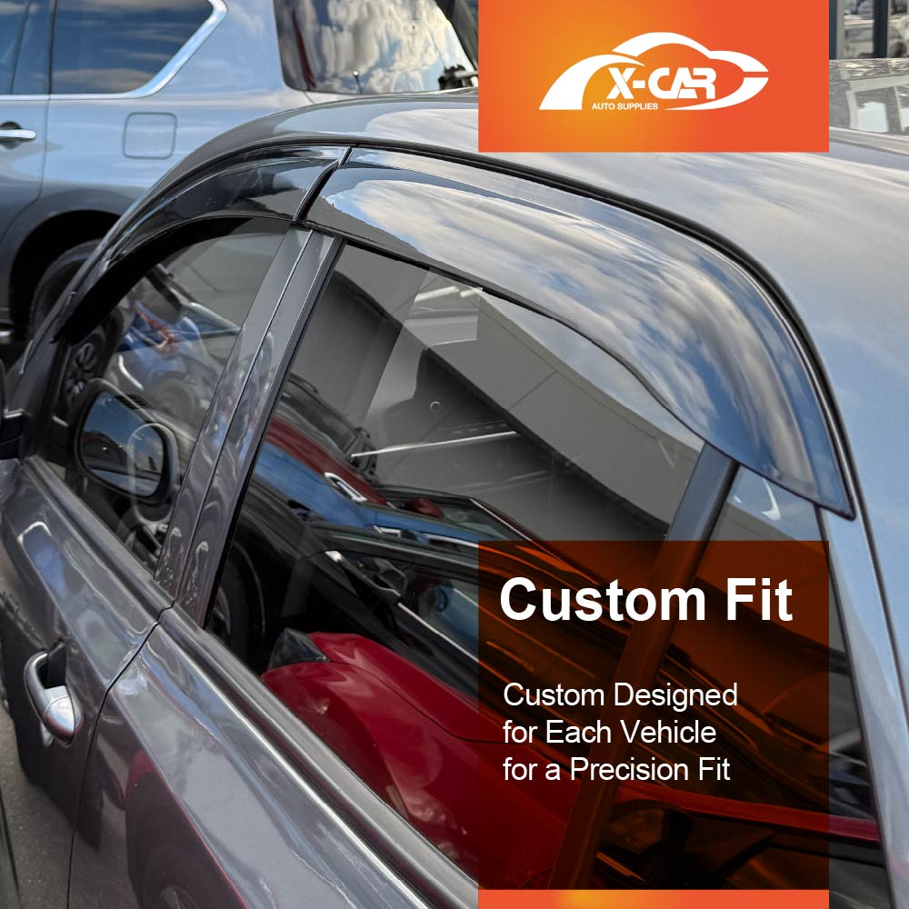 Premium Weathershields for Kia Picanto 2017-2025 Car Weather Shields Wind Deflectors Window Sun Visor 4-Piece Set