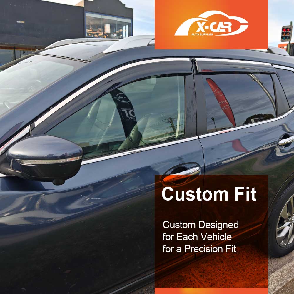 Weathershields for Nissan Xtrail X-trail T32 2013-2022 Car Weather Shields Wind Deflectors Window Sun Visor 4-Piece Set