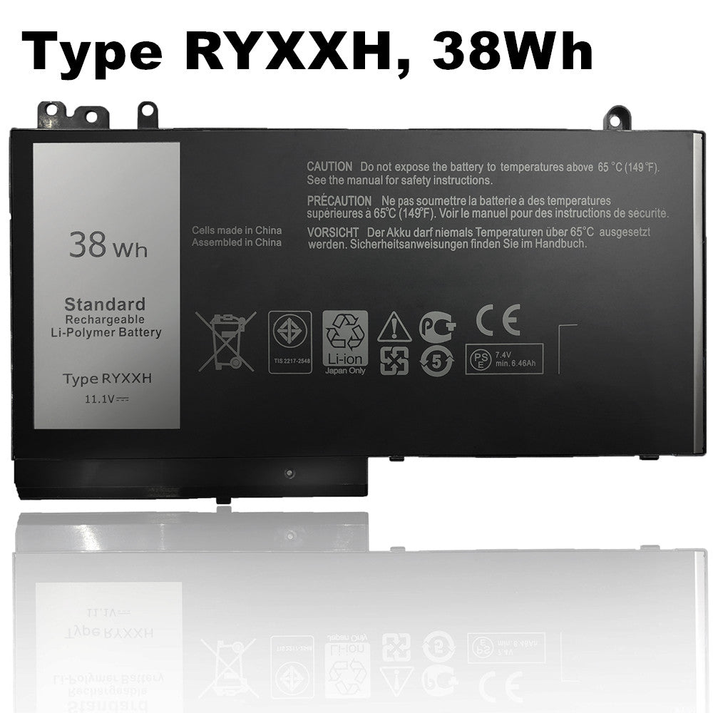 38Wh Dell Latitude E5450 E5550 E5250 Laptop Replacement Battery, Only fit battery part # RYXXH