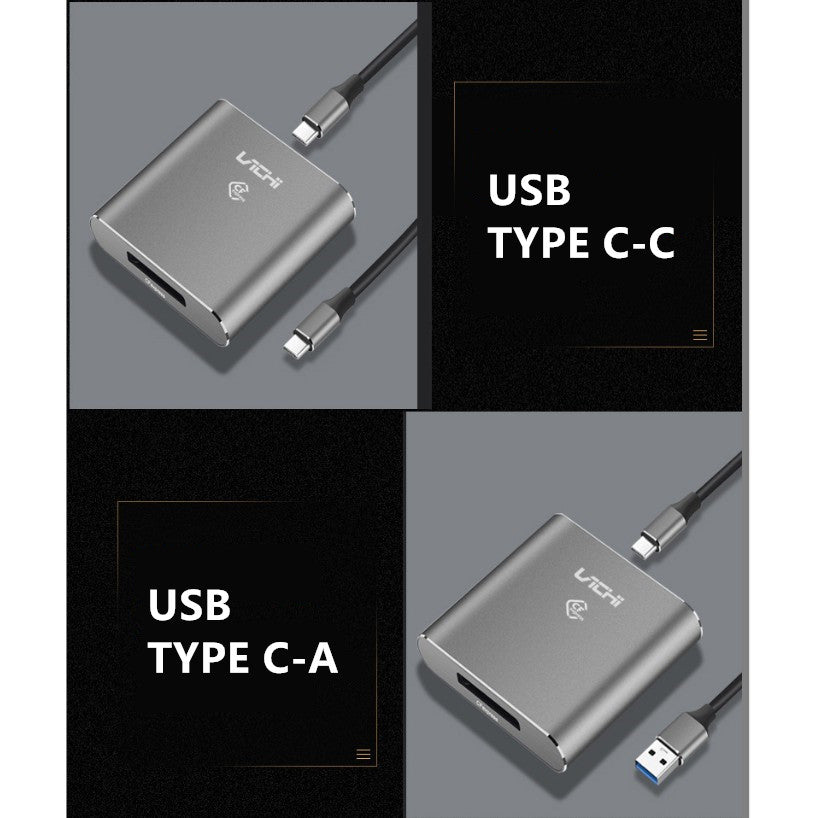 Elaso CFexpress Type B Memory Card Reader for USB Type A and Type C Compatible with Android Windows Mac
