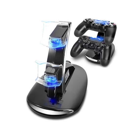 PlayStation 4 PS4 Dual USB Controller Charger Dock Station Fast Charging Stand with LED