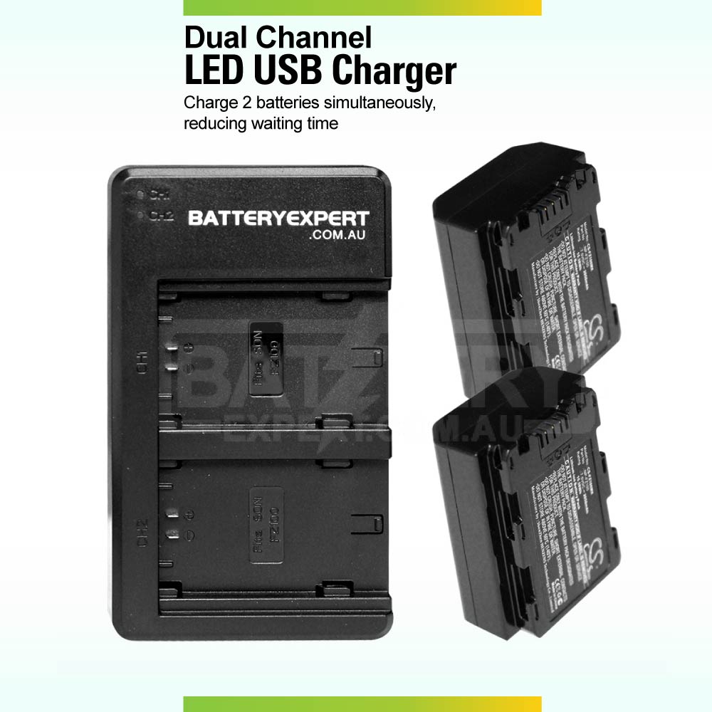 External USB Dual Battery Charger for Sony Alpha a6600/a7 a7R a7S III IV/a7C/A9 II/ILCE-7M3K ILCE-7RM3 ILCE-7RM4 ILCE-7SM3 ILCE-9M2 ILCE-6600M Camera