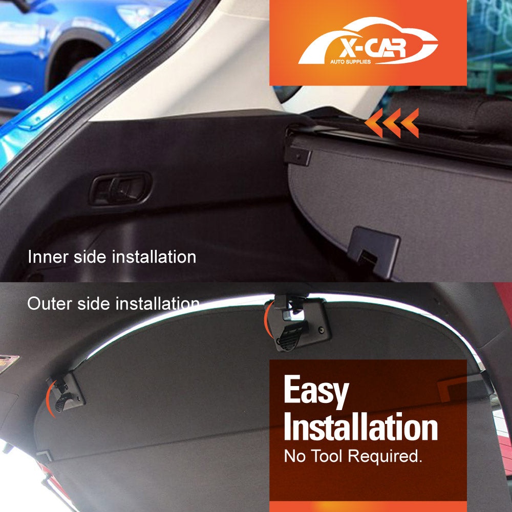 Retractable Car Trunk Shelf Shade Rear Cargo Security Shield Luggage Cover for Mazda CX5 CX-5 2012-2017