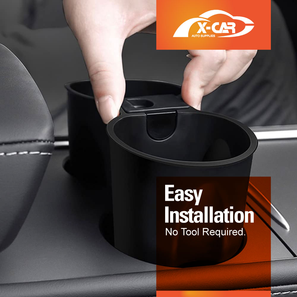 Centre Console Rubber Cup Holder Insert for Tesla Model 3 2017-2023 and Model Y 2021-2025