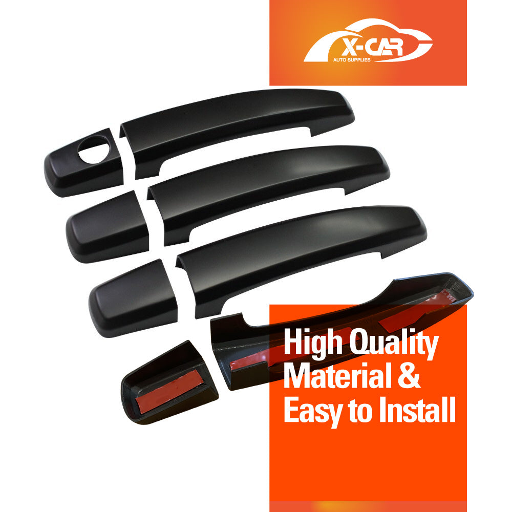 Door Handles Bowl Inserts Cover for Holden Colorado RG 2012 2013 2014 2015 2016 2017 2018 2019 2020 Matt Black protector