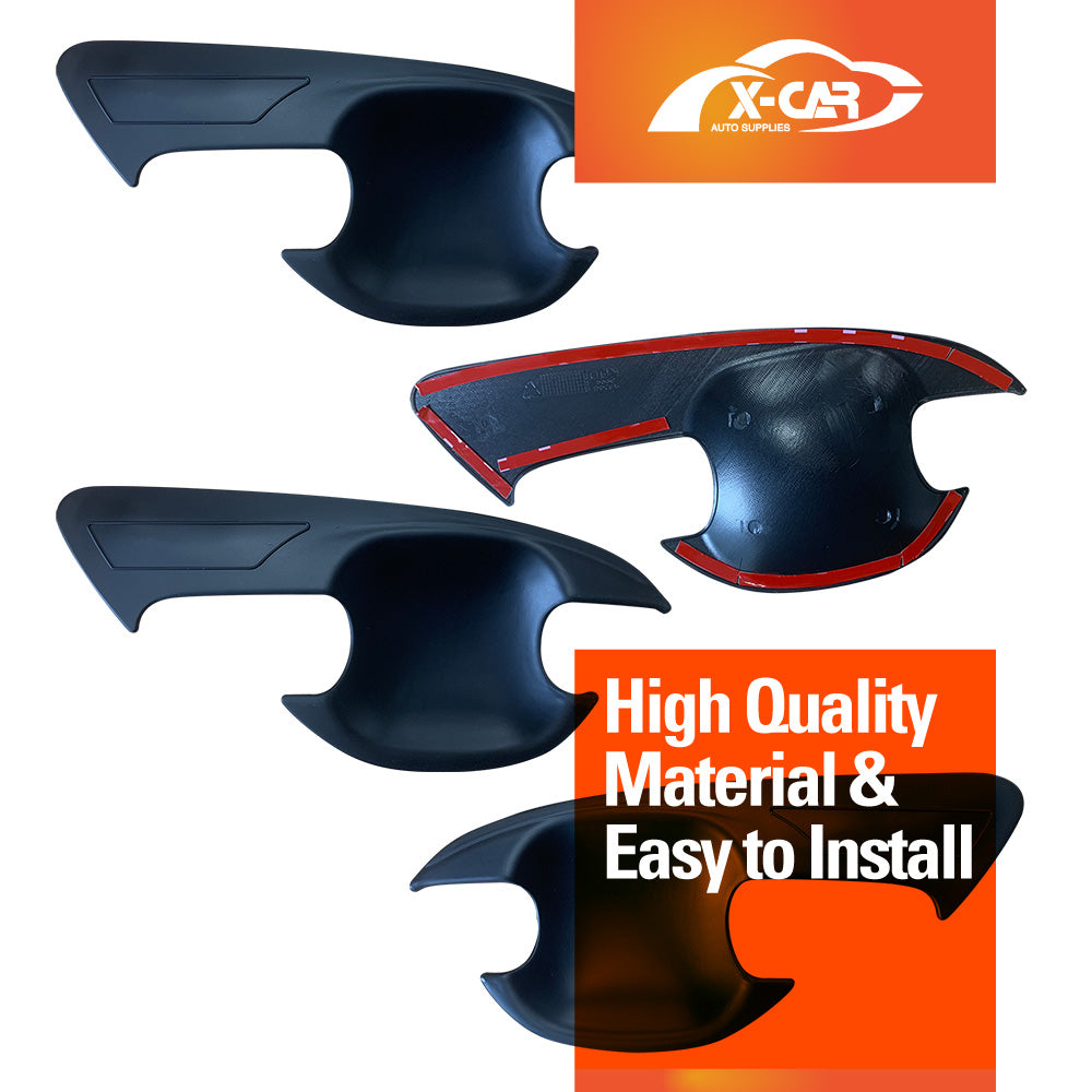 Door Handles Bowl Inserts Cover for Ford Ranger 2011-2022 Matt Black protector