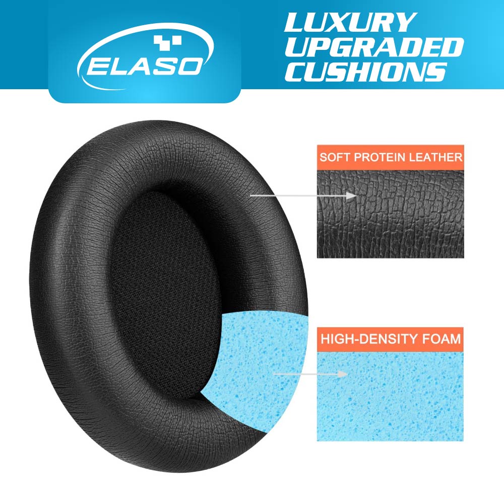 Replacement Ear Pads Cushions Black for Beats Studio Pro Wireless Headphone