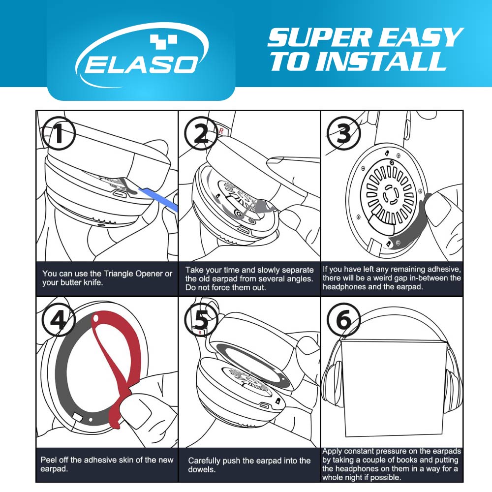 Replacement Ear Pads Cushions Black for Beats Studio Pro Wireless Headphone