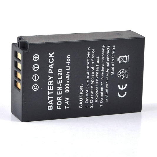 Replacement Battery for Nikon 1 AW1/1 J1/1 J2/1 J3/1 S1/1 V3/DL24-500/Coolpix A/Coolpix P1000/Coolpix P950 EN-EL20 EN-EL20A Camera