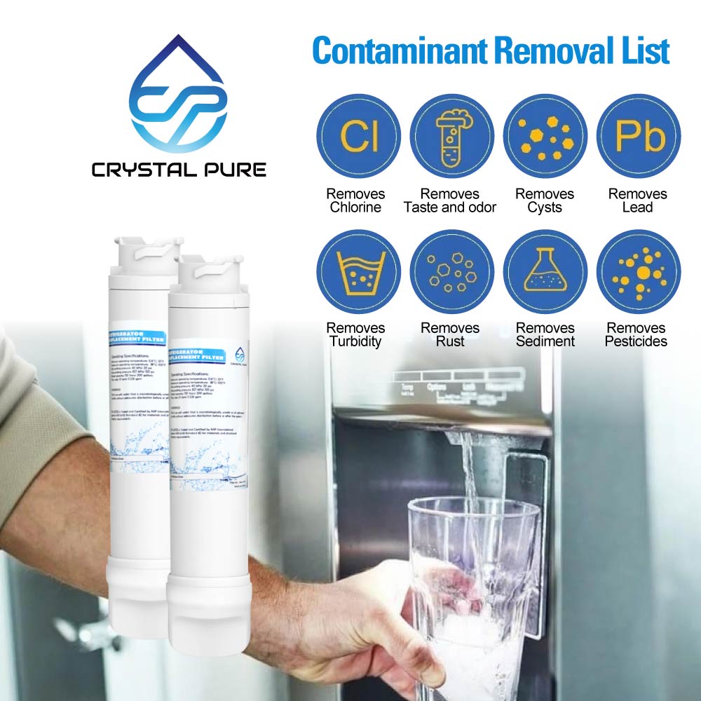 2 Replacement Water Filter for Westinghouse EPTWFU01 807946705 WHE6060SA WSE6870SA WBE5360SA WHE7074SA WHE5260SA WHE6874SA WQE6870BA Refrigerator