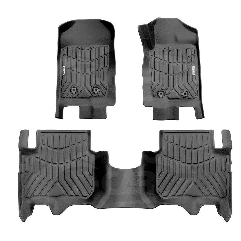 3D Floor Mats for Ford Everest 2015-2022 Heavy Duty All Weather Car Mats Carpet Liner Set