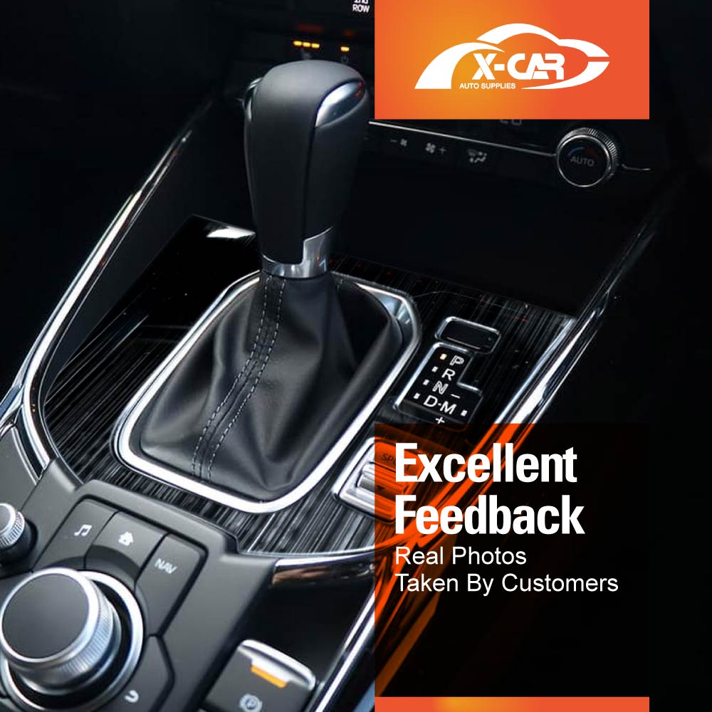 Stainless Steel Style Center Console Gear Shift Cover Frame Trim Protector for Mazda CX-9 CX9 2016-2025