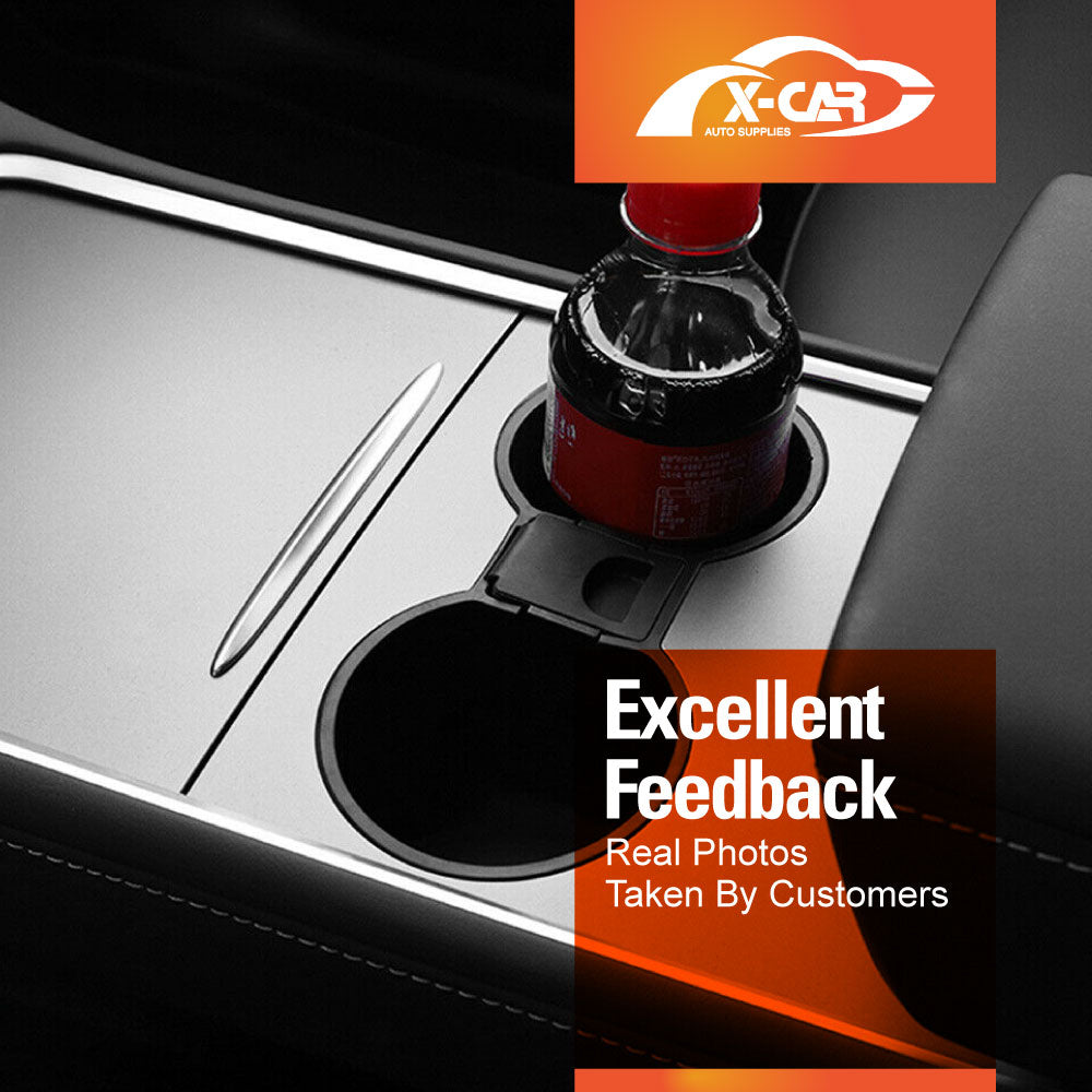 Centre Console Rubber Cup Holder Insert for Tesla Model 3 2017-2023 and Model Y 2021-2025