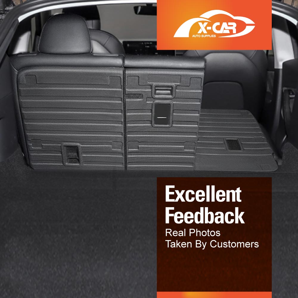 Back Seat Protector for Tesla Model Y 2022-2025 Heavy Duty Car Seats Kick Mats Cover