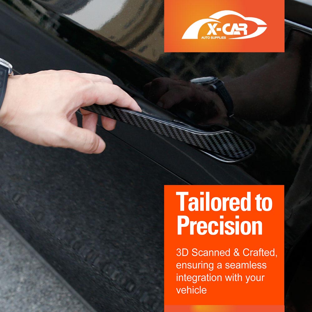 Modified Trims for Tesla Model Y Juniper 2025-Onwards Decoration Door Handle Protection Kit Carbon Fibre Style Cover Wrap