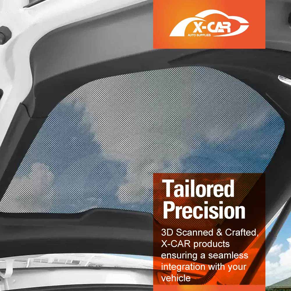 Rear Windscreen Glass Roof Sunshades for Tesla Model Y 2022–2025 Black Sunroof UV Heat Protection Mesh Sun Blind