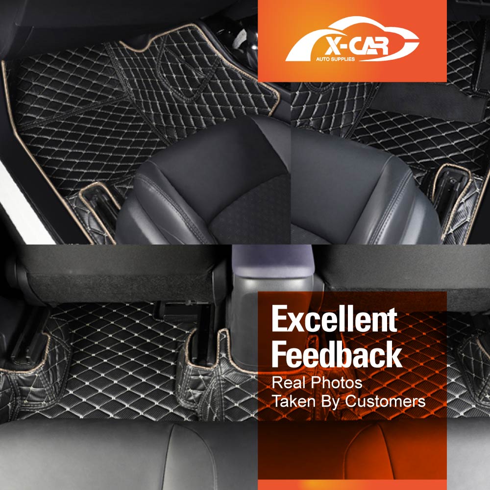 Premium Custom Made PU Leather Car Mat Floor Liner Carpet Complete Set for Toyota CHR C-HR 2016-2023