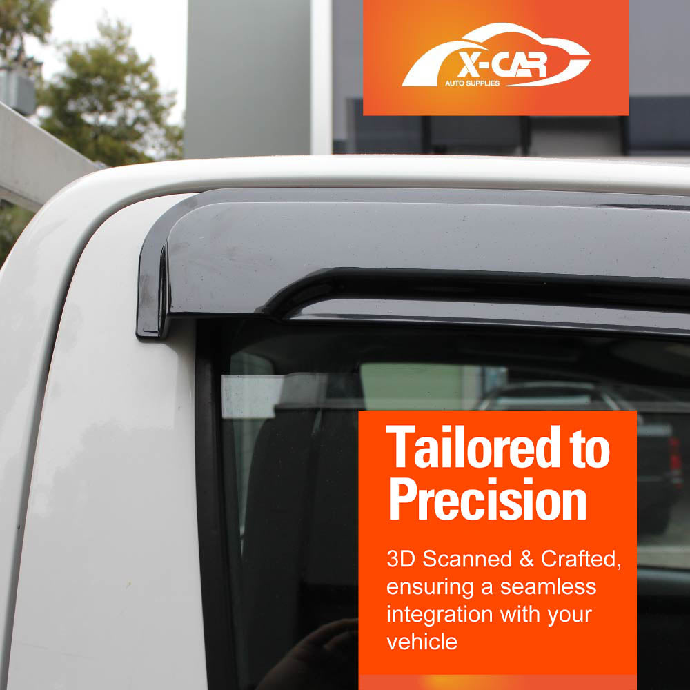 Weathershields for Toyota Hilux Single Cab 2025-Onwards Car Weather Shields Wind Deflectors Window Sun Visor 2-Piece Set