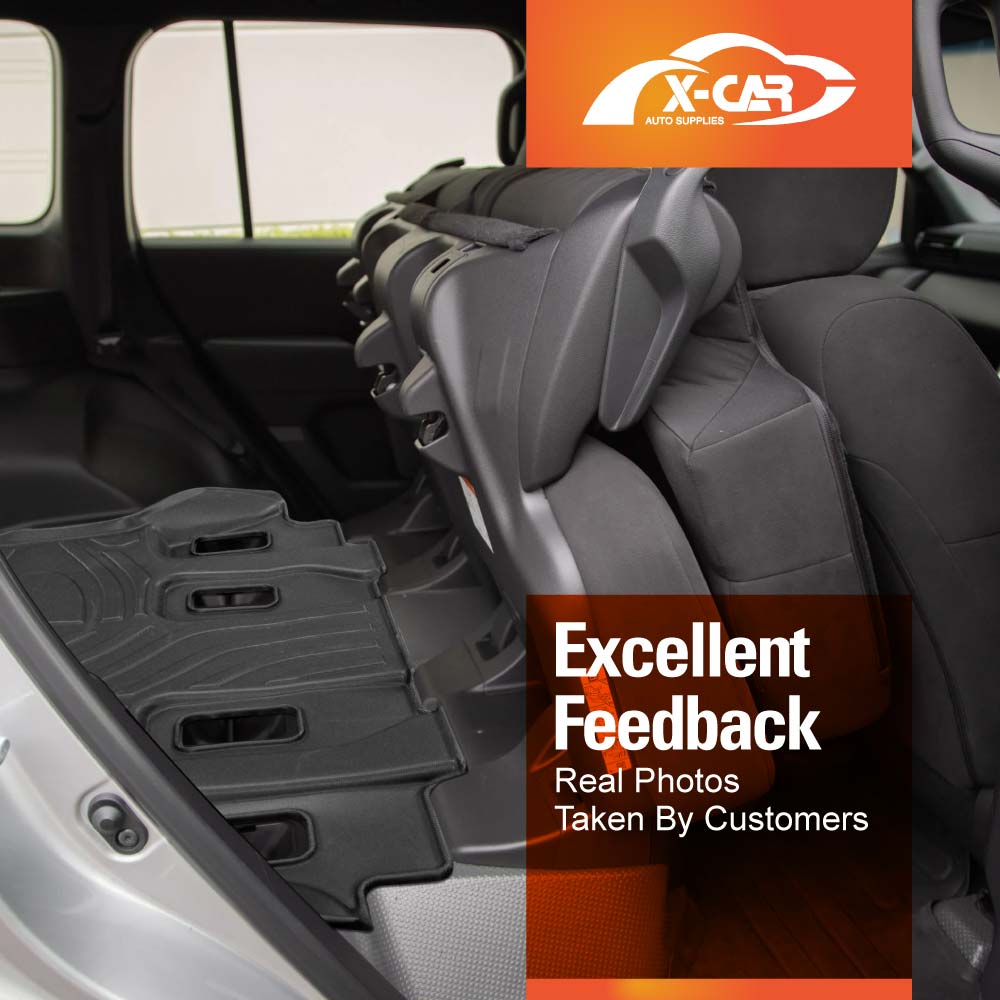 Floor Liner Third Row Seat for Toyota Landcruiser 300 LC300 2021-2025 3D Heavy Duty All Weather Car Mat