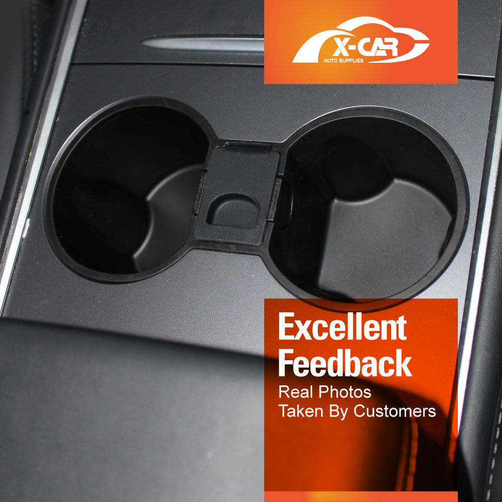 Centre Console Rubber Cup Holder Insert for Tesla Model 3 2017-2023 and Model Y 2021-2025