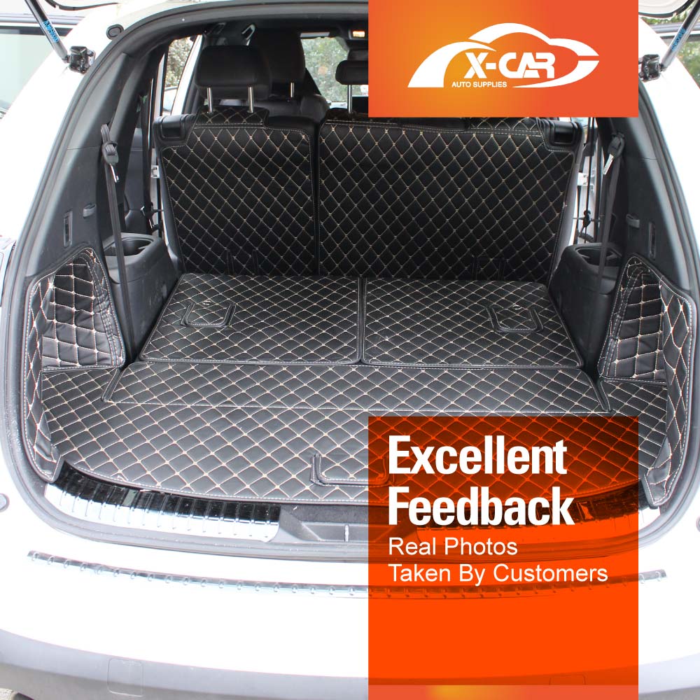 Mazda CX-8 CX8 2018-2024 Premium Custom Made PU Leather Car Mat Floor Liner Carpet Complete Set