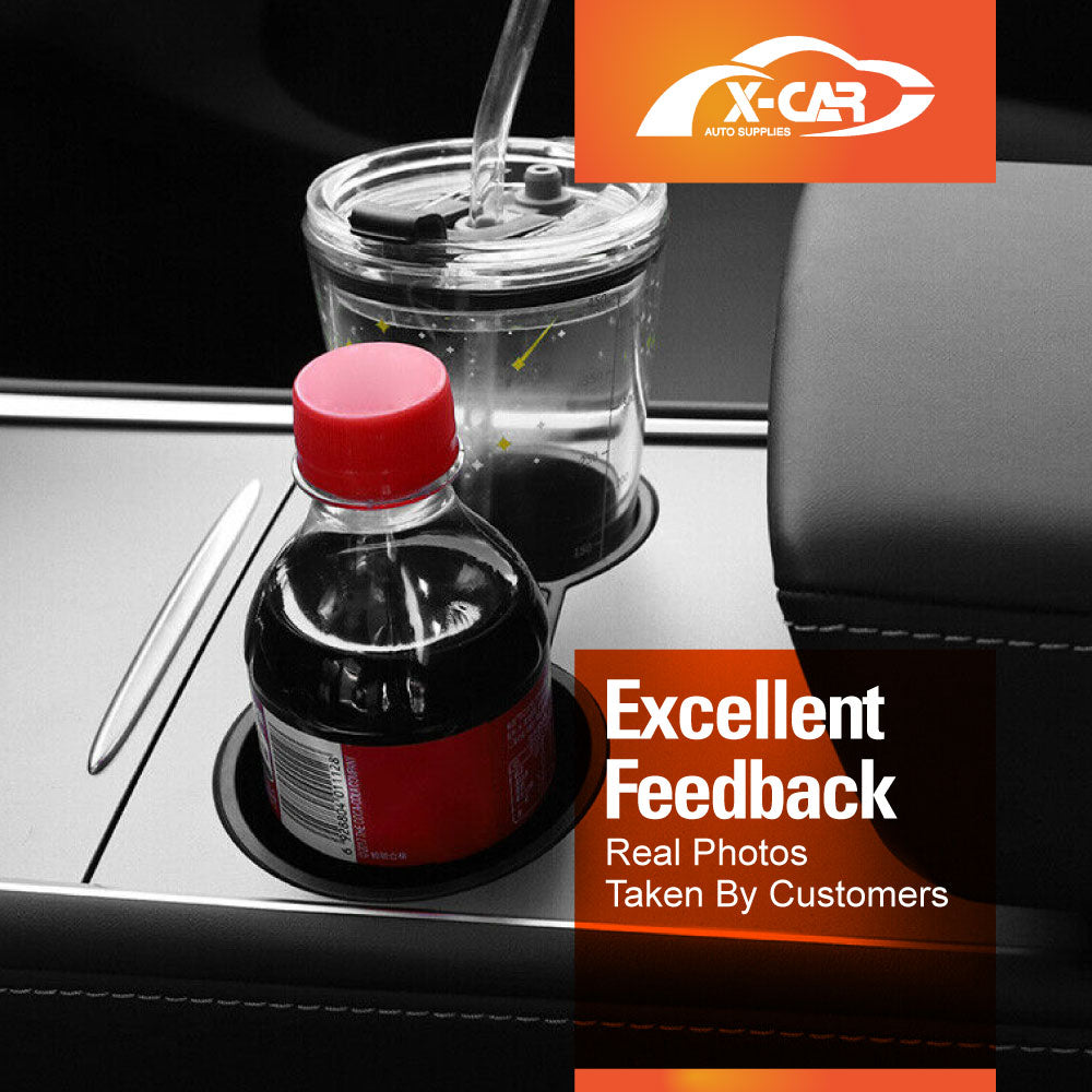 Centre Console Rubber Cup Holder Insert for Tesla Model 3 2017-2023 and Model Y 2021-2025